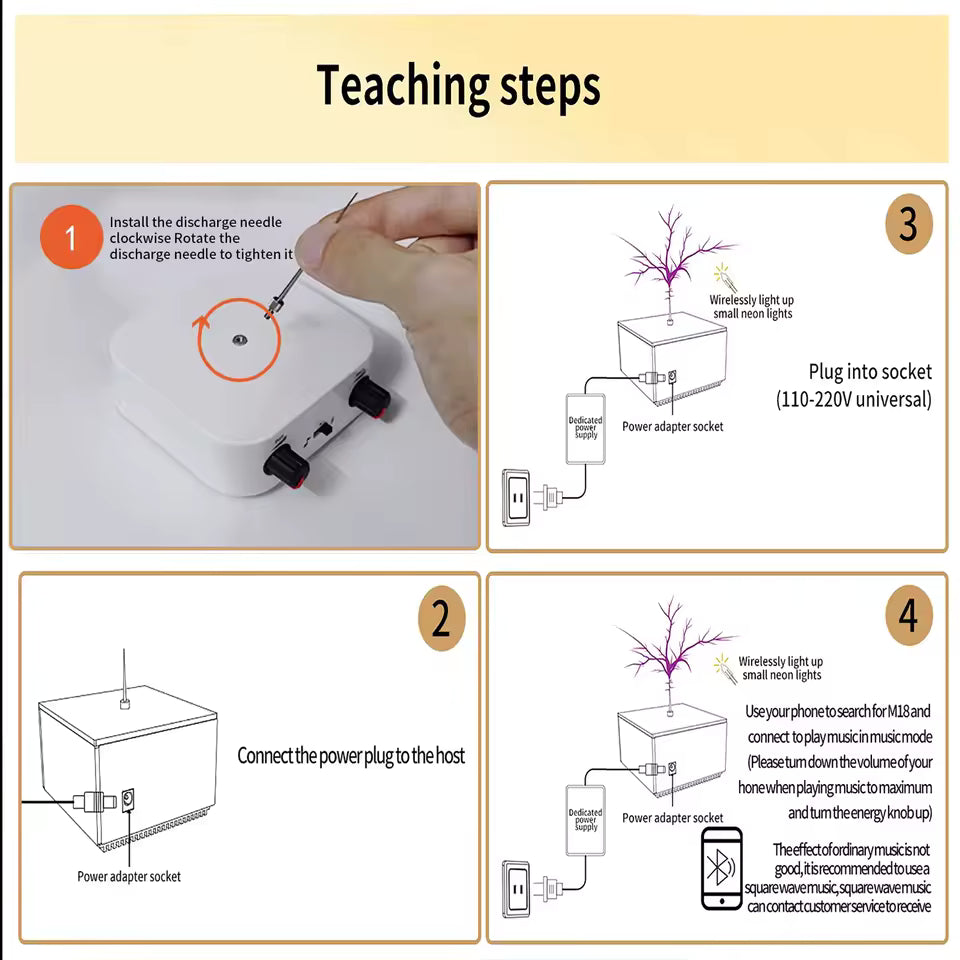 Bobine Tesla tactile et musicale