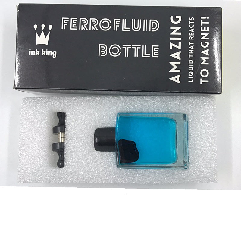 Jouet de bureau magnétique créatif en ferrofluide : flacon de liquide magnétique anti-stress, puzzle éducatif pour enfants et adultes. Cadeau idéal.